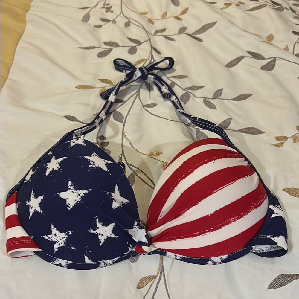 Xhilaration Patriotic Bikini Top